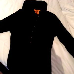 Black polo with 3/4 sleeves Tory Burch